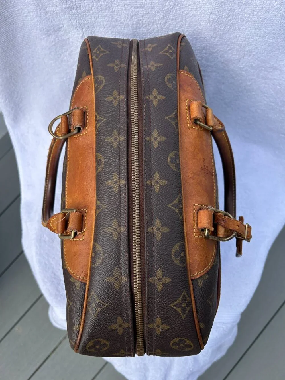Auth Louis Vuitton MMonogram Deauville M47270 Hand Bag GOOD CONDITION! - Picture 3 of 16